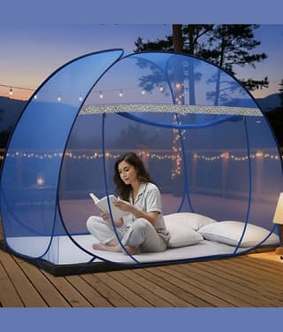 didhiti - Yellow Polycotton Foldable Mosquito Net ( Pack of 1 )