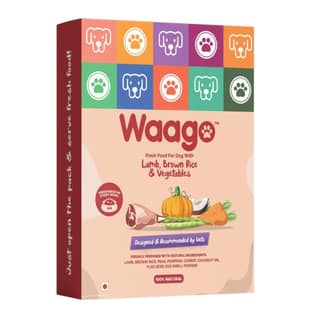 Waago Lamb brown rice and Vegetables Fresh Food for all Breed Dog 300gm