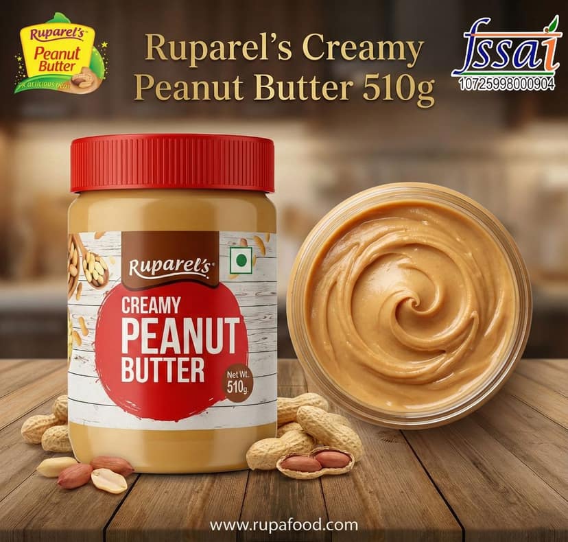 Ruparel’s Creamy Peanut Butter 510g | Roasted Peanuts | Smooth & Delicious Spread | Cholesterol Free | Zero Trans Fat | Tasty & Healthy Nut Butter Perfect for Bread, Sandwiches & Smoothies view 6