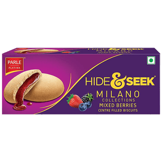 Parle Hide & Seek - Milano Centre Filled Mixed Berries Biscuits, Rich Taste, 75 G