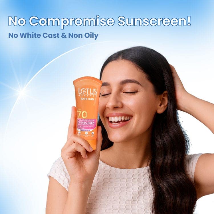 Lotus Herbals Safe Sun Daily Multi-Function Sunscreen SPF 70 PA+++ (60gm) view 4