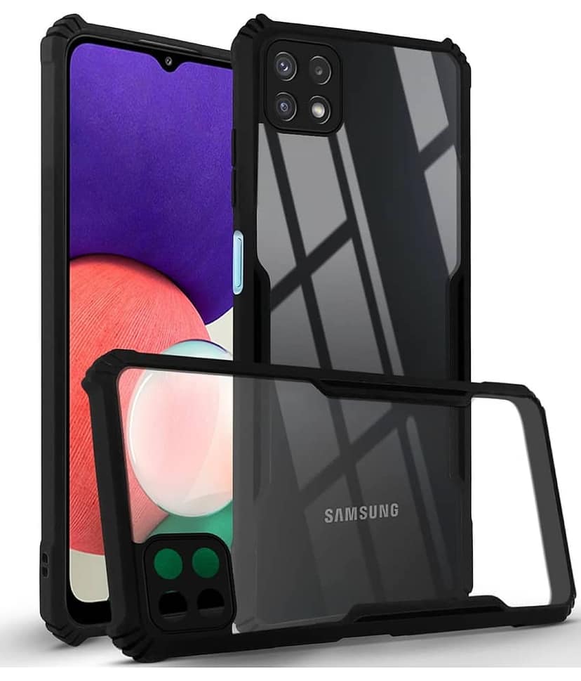ZAMN Shock Proof Case Compatible For Polycarbonate Samsung Galaxy F42 5G ( )