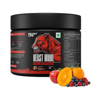 Pre Workout | Beta Alanine Caffeine Zero Crash | Fruit Punch | 105g