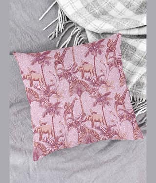 Houzzcode Single Pink Pillow Cover