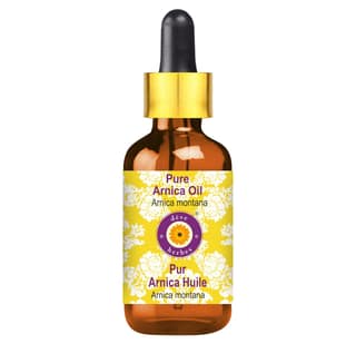 Deve Herbes Arnica Oil (Arnica montana) with glass dropper | Infused | Pure | Non-Sticky | Lightweight | For Massage Preparations | Natural | Ayurvedic | For Men & Women | All Skin Types | 15ml Deve Herbes Arnica Oil (Arnica montana) with glass dropper |