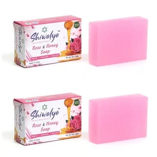 SHIWALYA Natural Rose Honey Handmade Soap | Handmade Bathing Soap | Herbal Soap Soft & Radiant Skin | Suitable for All Skin Types