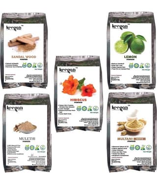 Keegan - Natural Glow Facial Kit For All Skin Type ( Pack of 5 )