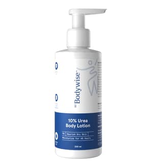 Be Bodywise 10% Urea Body Lotion 300ml | 48 Hour Dry Skin Relief | For Very Dry & Flaky Skin | With Ceramides, Kokum & Mango Seed Butter | Non-Greasy & Lightweight Formula Be Bodywise 10% Urea Body Lotion 300ml | 48 Hour Dry Skin Relief | For Very Dry &
