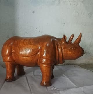 Wooden craft Kaziranga Rhino