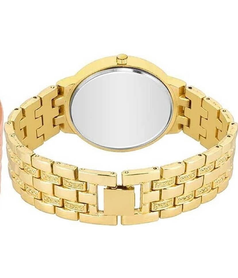 Viser Gold Metal Analog Womens Watch view 2