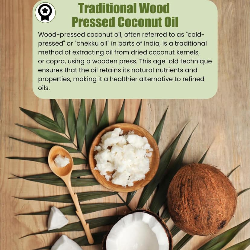 Maa Farming Wood Pressed Coconut Oil- 1L view 7