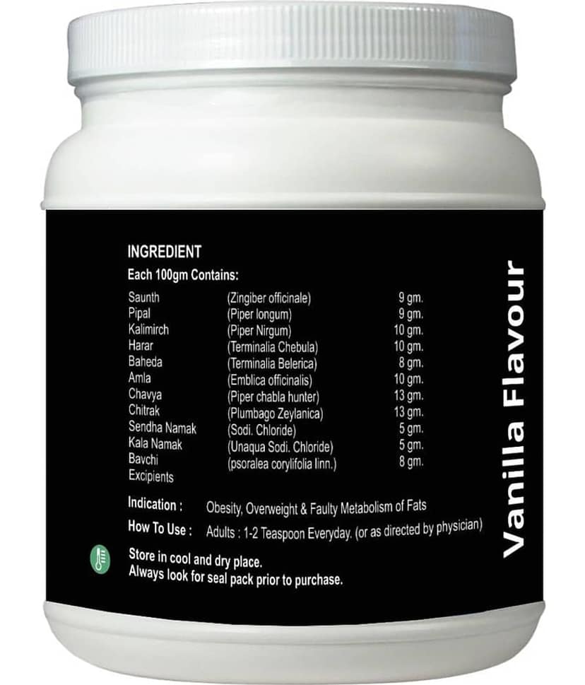 Dha Ayurveda Slimming Mantra- Fat Burner Vanilla Powder 100 Gm Pack of 1 view 2