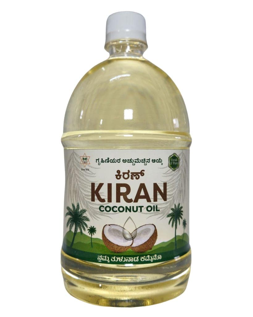 Kiran Coconut Oil Bottle 1L view 2