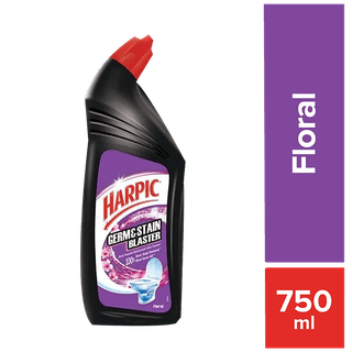 Harpic Germ & Stain Blaster Disinfectant Toilet Cleaner Liquid, Floral, 750 Ml