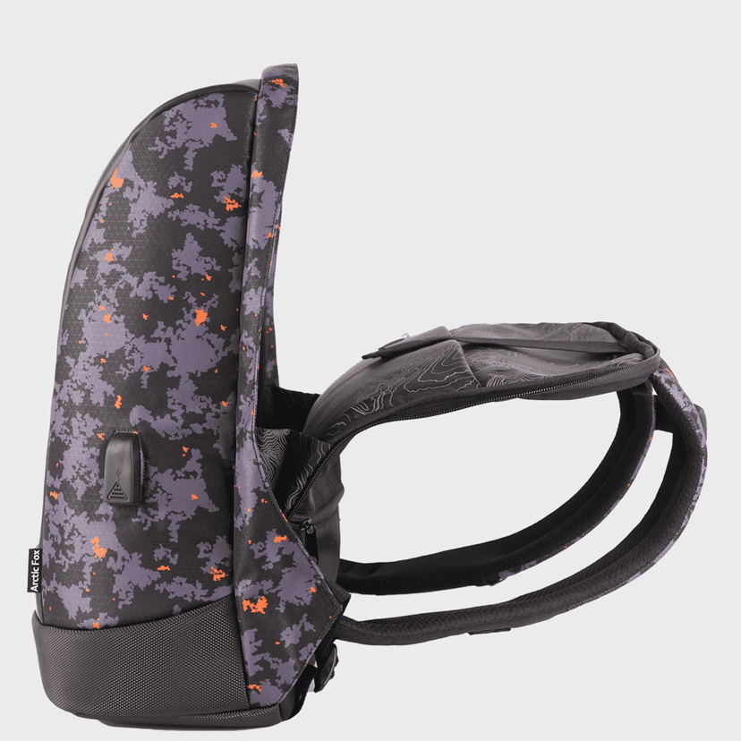 Arctic Fox Slope Trisiac Printed Anti-Theft Laptop bag and Backpack view 2