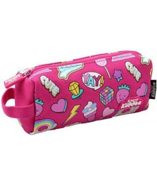 Smily Kiddos Smily Pencil Pouch Pink | School Kids Pencil Cases | Kids Stationary Products