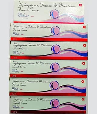 MELNOR CREAM 20 GM ( PACK OF 5) Night Cream 100 gm Pack of 5