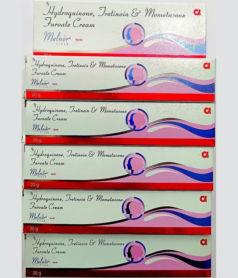 MELNOR CREAM 20 GM ( PACK OF 5) Night Cream 100 gm Pack of 5