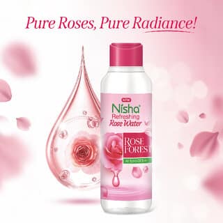 Nisha Refreshing Rose Water For All Types OF Skin Gulab Jal For Face Skin Toner 300ml view 2
