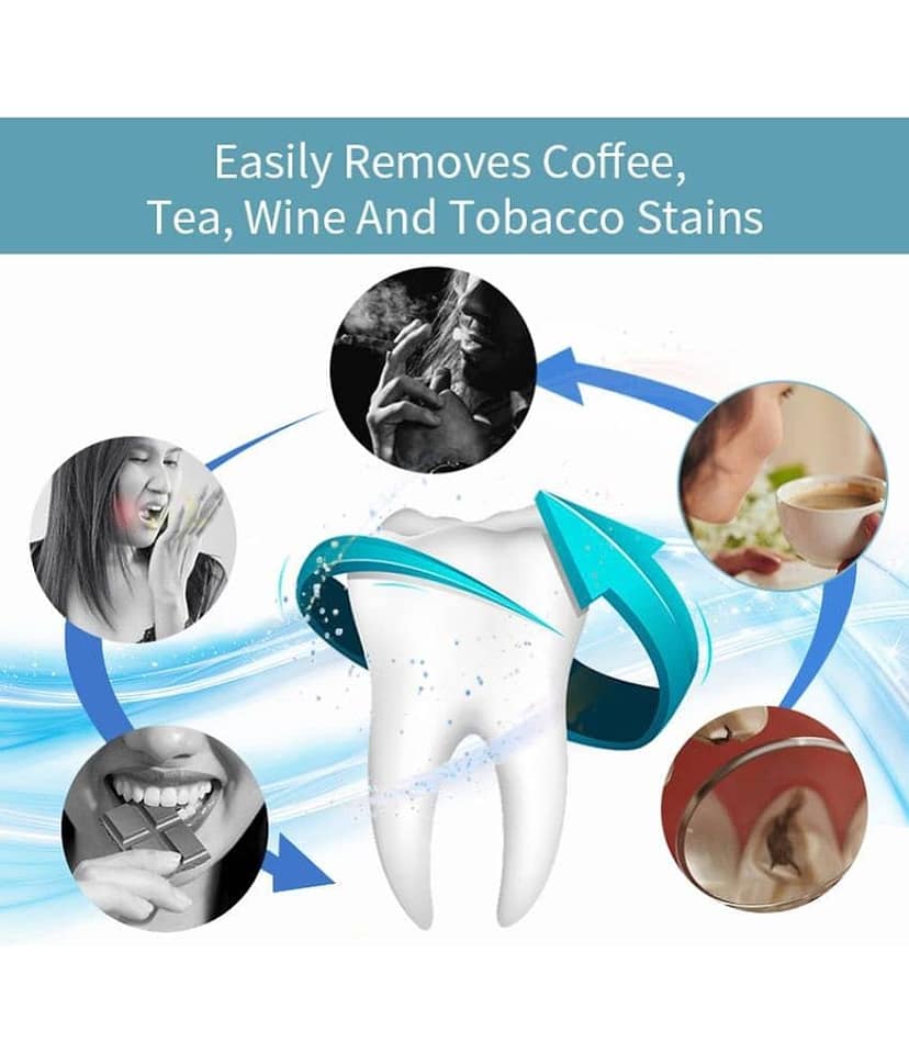 KURAIY Pearl Teeth Whitening Powder Teeth Brightening Oral Remove Plaque Stains 100g Pack of 3 view 2