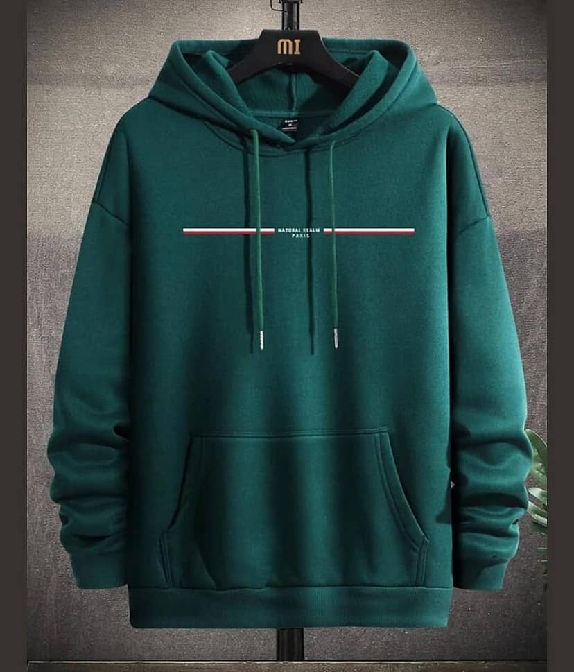 ELBATROSS Fleece Hooded Men's Sweatshirt - Blue ( Pack of 1 )