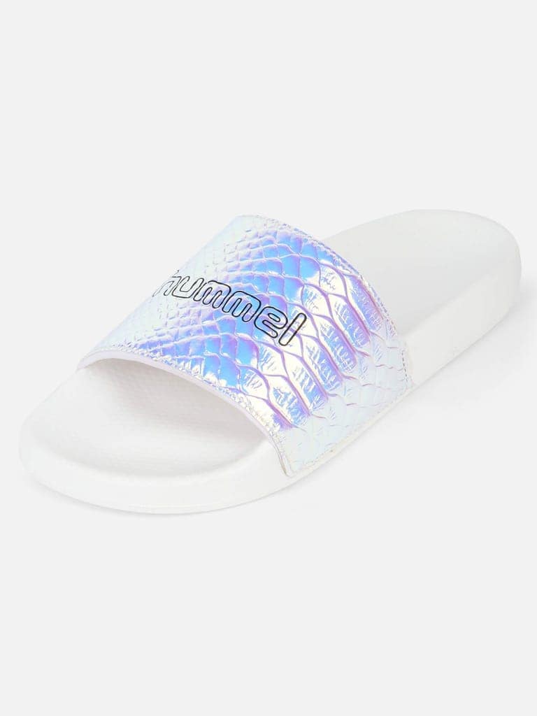 Lumi Women White Slides view 2