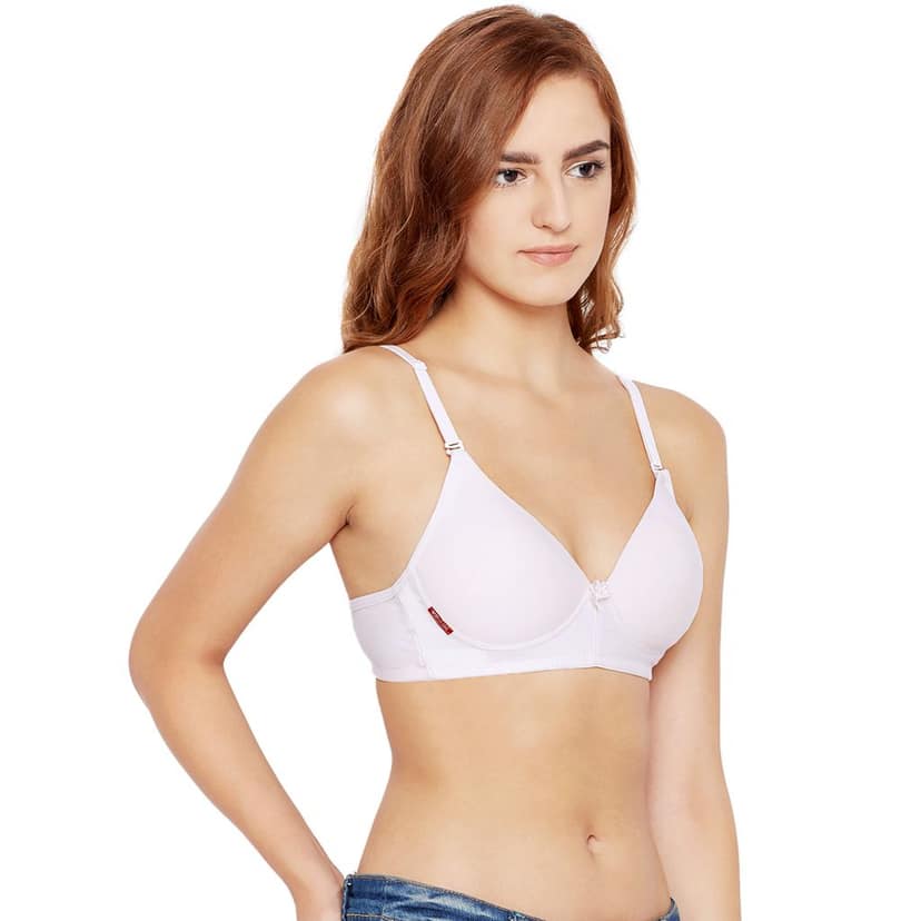 Bodycare Cotton Spandex Padded Non wired Tshirt Bra-Pack of 3 view 5