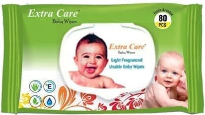 Alizee Extra Care Natural Baby Green Wipes with Lid 80 piece + Extra Absorb Pants Style Baby Diapers | Combo of Diper & Wipes view 2