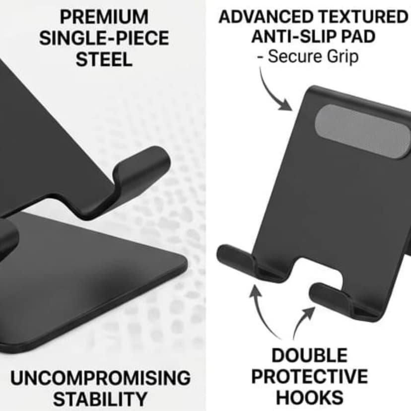 ARmaxtronics – Heavy Duty Metal Phone Holder Stand for Desk view 3