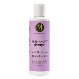 Keshamrit Anti Hair Fall Herbal Hair Oil (Bringraj, Black Seed, Onion Seed, Jaborandi) - 200ML