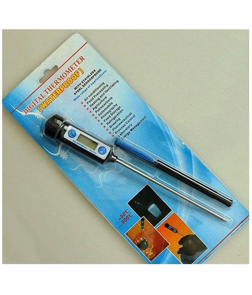 Digital Thermometer LCD Cooking Food Kitchen Milk Pen Type Pocket Clip Type Hard view 2