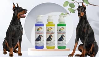 SWACCH Premium Shampoo for Doberman (200ML) (Combo Pack of 3) Lavender, Lemon & NEEM ALOVERA