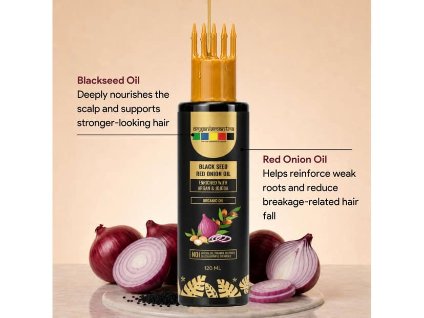 Organix Mantra Black Seed Red Onion Oil - 120 Millilitre view 2