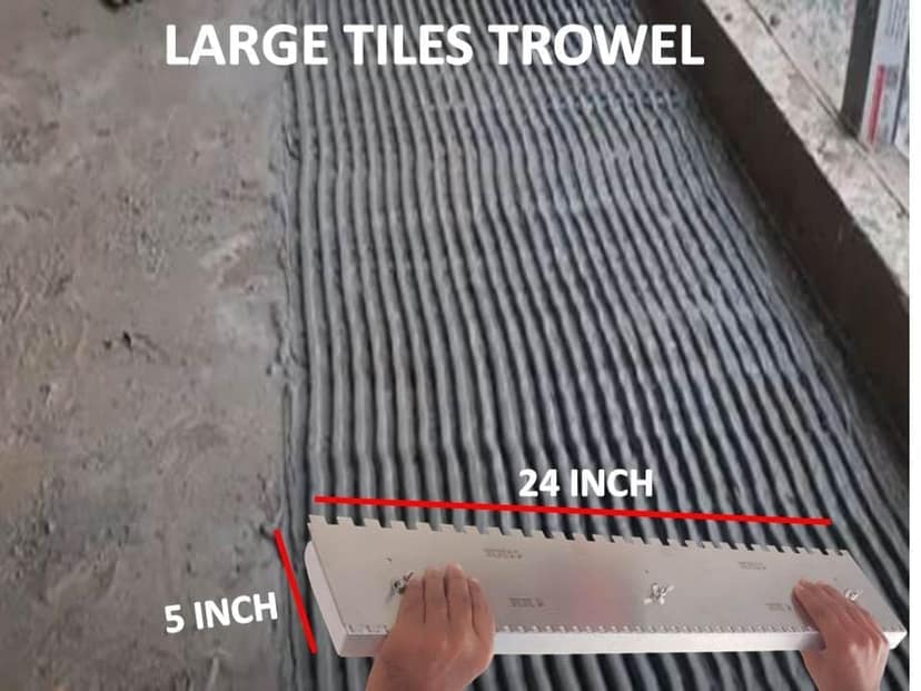 MD Style Notch Metal Trowel For Fixing Tiles, Granite, Marble (6MM & 10MM) view 5