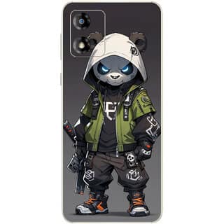 Yug Emporium Moto E13 Ghost Panda 9D (Back Cover, Multicolor)