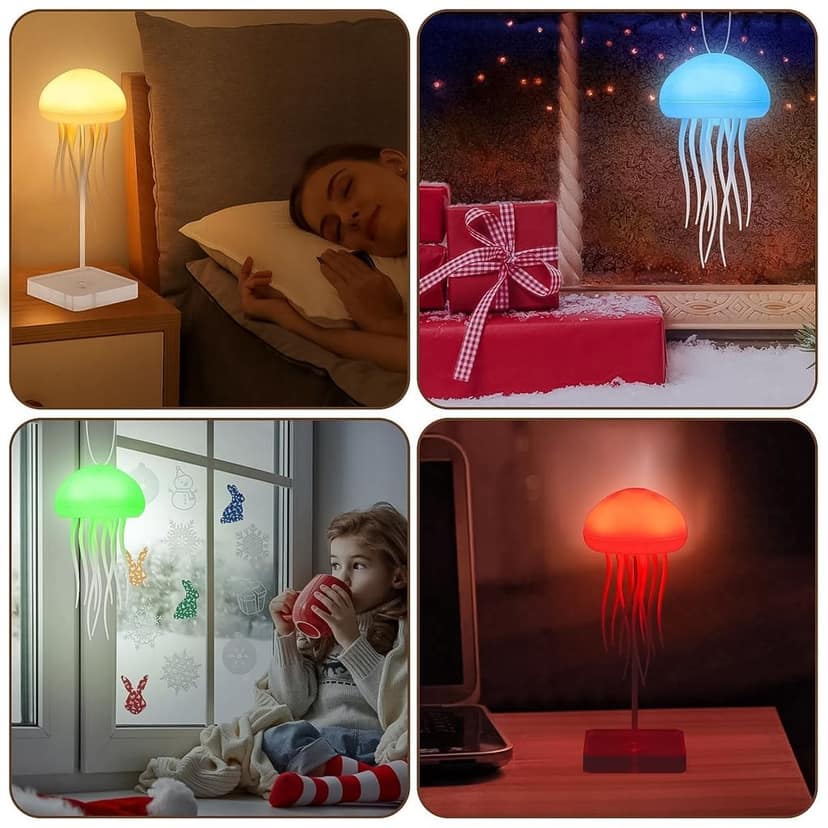 Jellyfish LED Mood Light – Colour-Changing Ambient Lamp view 2