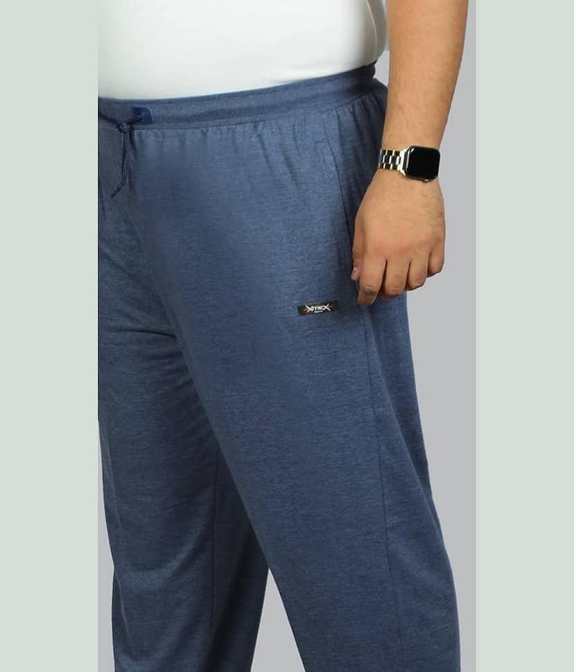 Xmex - Black Cotton Blend Men's Trackpants ( Pack of 1 ) view 2