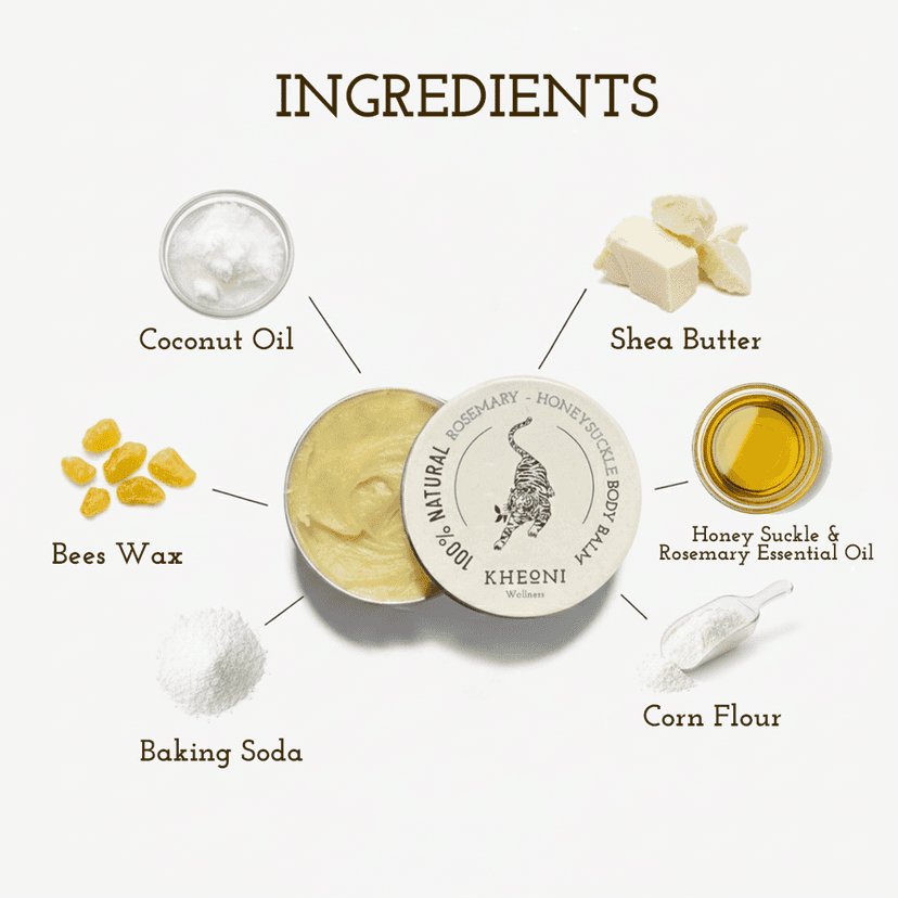 100% Natural Rosemary - Honeysuckle Body Balm view 3