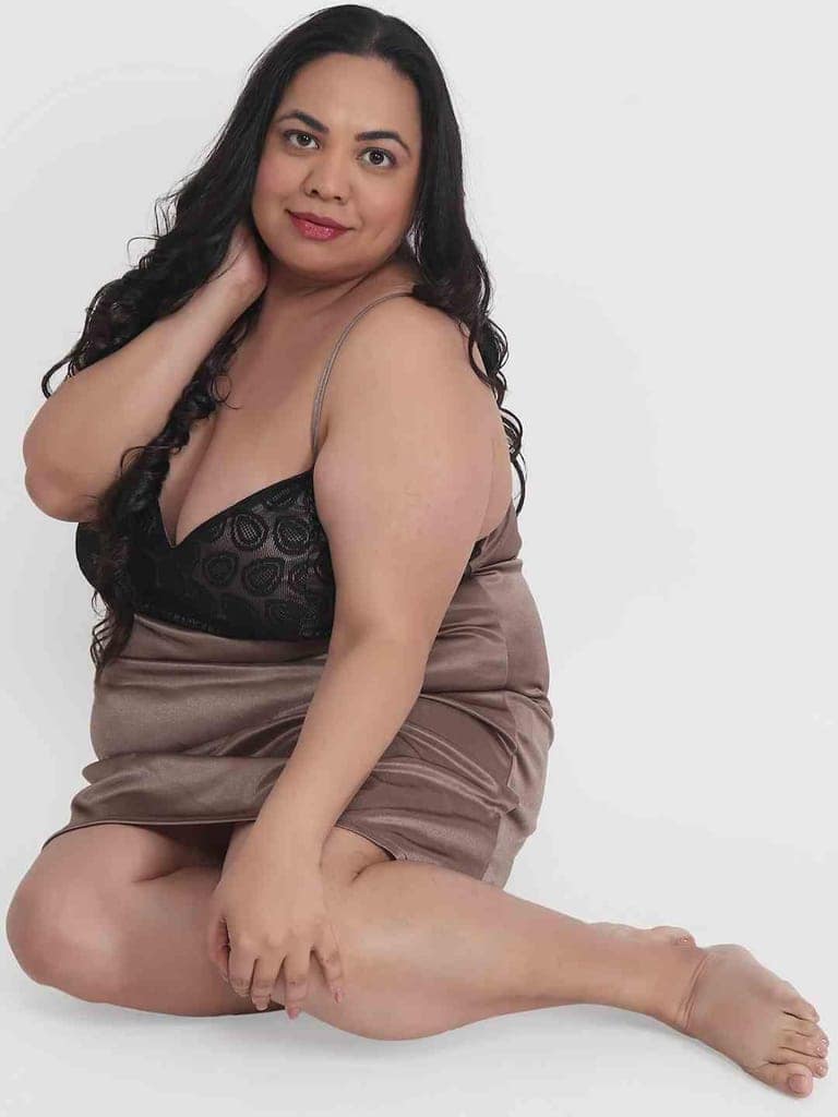 Plus Size Babydoll Bikini Dress for Honeymoon BB40Bm view 5