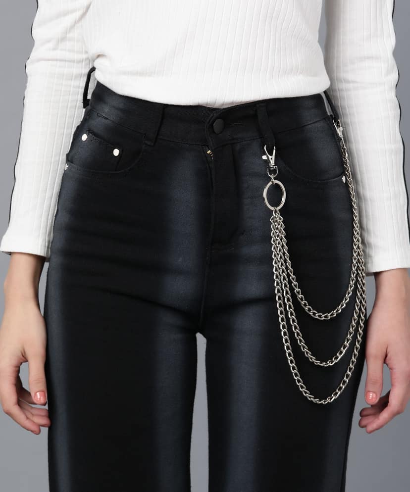 Its 4 You® Jean Side Pants Chain,Gothic Punk Trouser Chain,Hip Hop Chain,Wallet Chain Silver (For Womens,Mens And Boys) #MTAC101 view 2