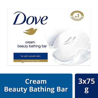 Dove Cream Beauty Bathing Bar, Has 1/4Th Moisturizing Cream, 225 G (Pack Of 3)