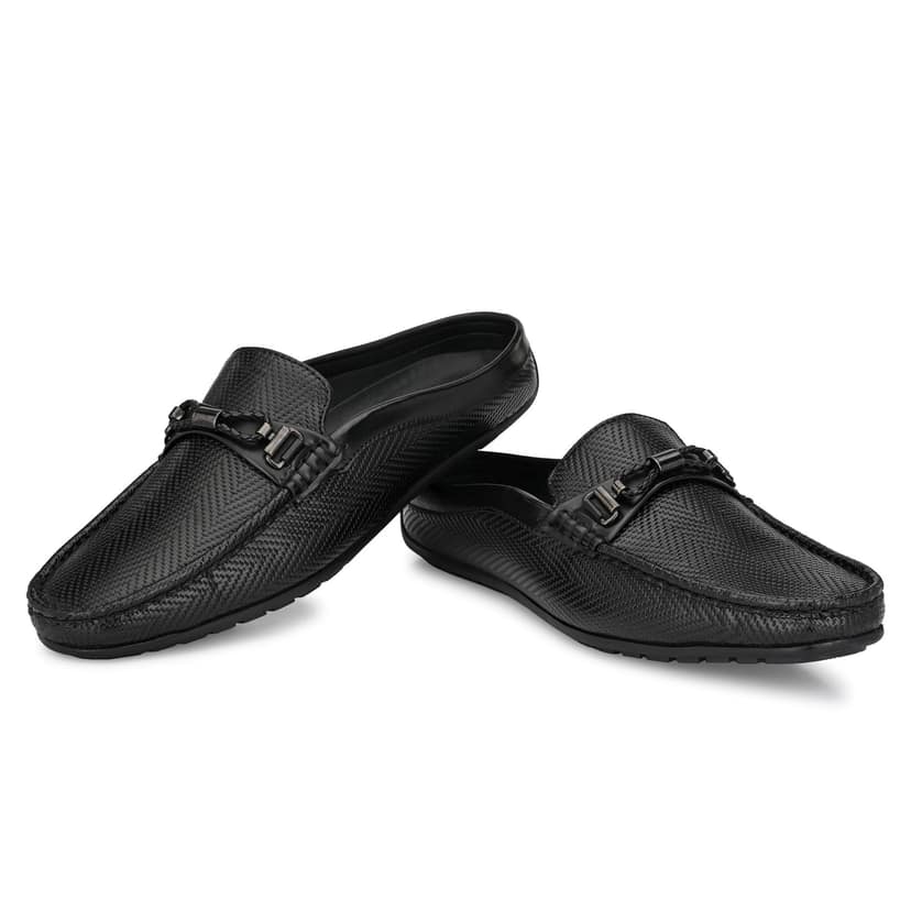 BUSKINS CASUAL MULES BA5666 BLACK