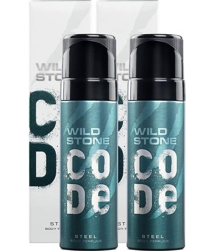 Wild Stone Steel Deodorant Spray for Men 150 ml ( Pack of 2 )