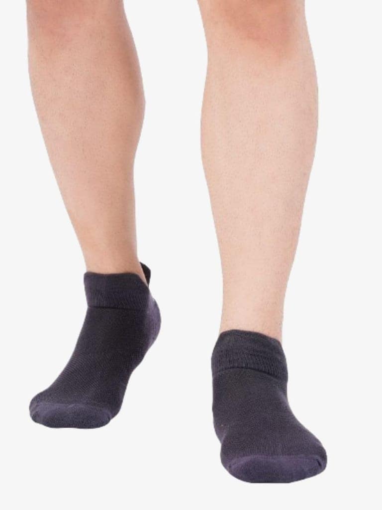 AirGarb Low Ankle Cotton Sneakers Socks for Men and Women: Comfortable Cushioning & Breathable Design Pack of 3 - TCA3APBL (Free Size) Multi Color view 5