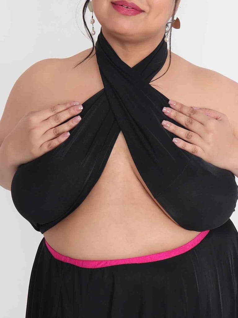 Plus Size Sexy 2 Piece Babydoll Bikini Dress for Honeymoon BB6K view 7