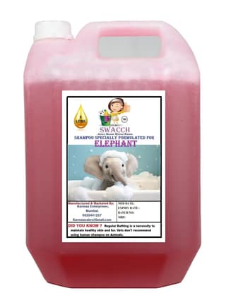 Swacch Shampoo Specially Formulated for Elephant (5 Litre) Strawberry
