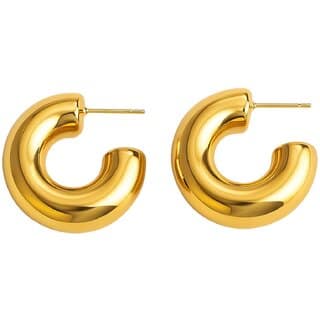Kimti Enchanting Golden Hoop Earring