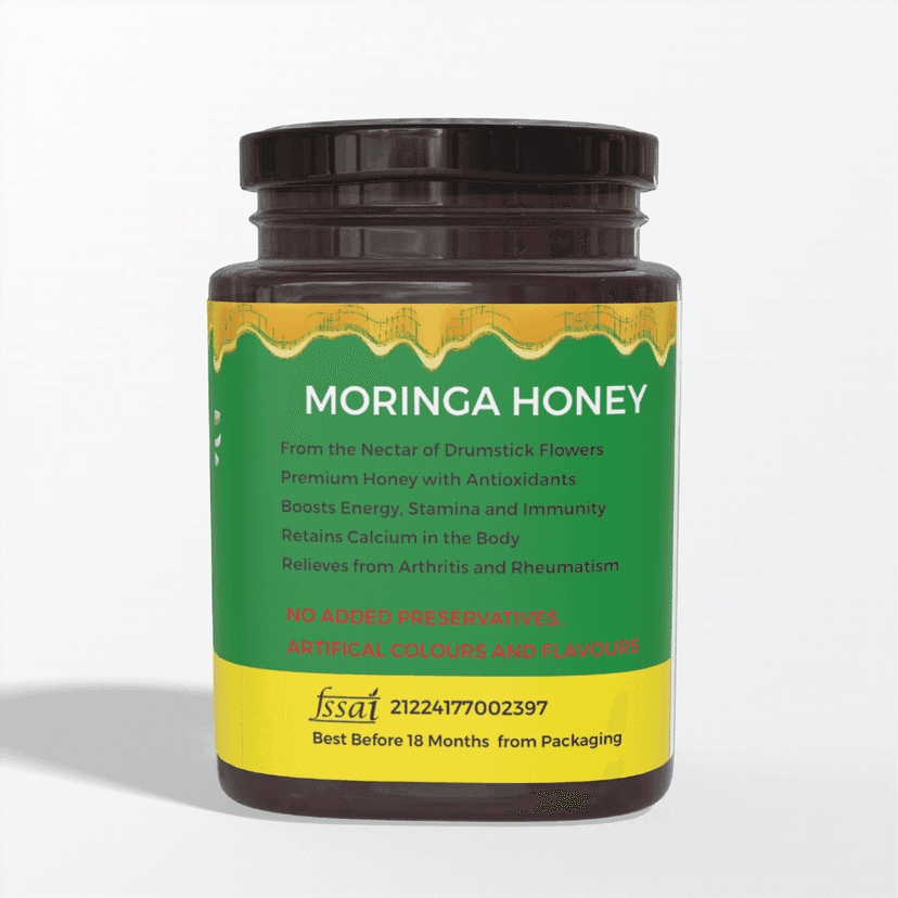 Nexra Moringa Honey 500g | Pure & Natural Sweetener | Rich in Antioxidants & Nutrients | Boosts Energy & Immunity view 2