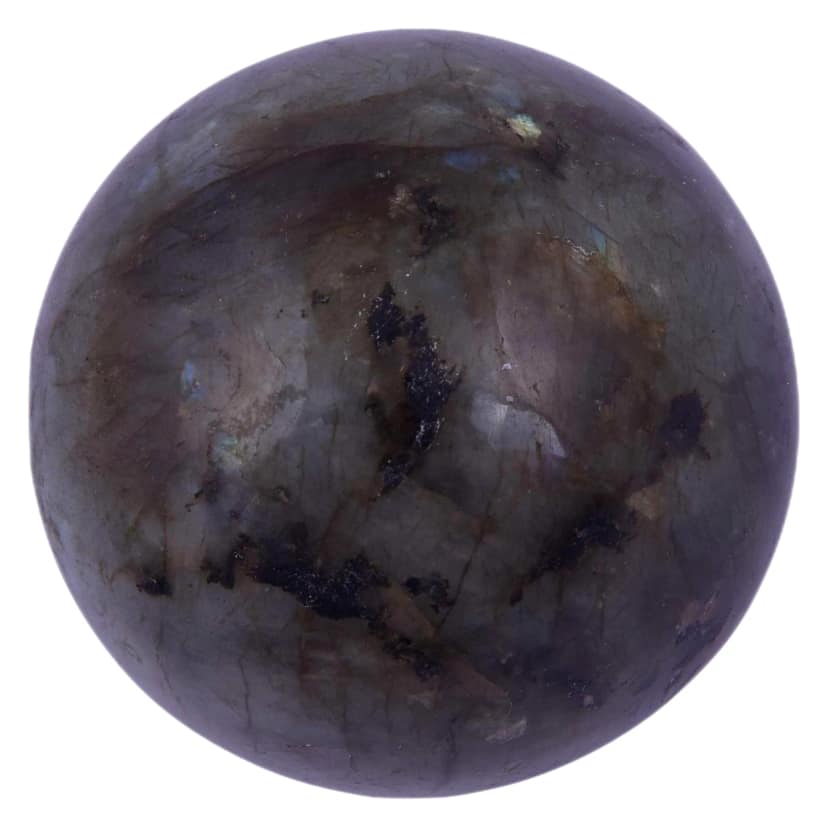 Labradorite Ball Healing Crystal Handcarved Crystal Stone Sphere Ball, Polished Feng Shui Crystal Ball for Reiki, Healing, Vastu(KI_71) by Krishna Impex