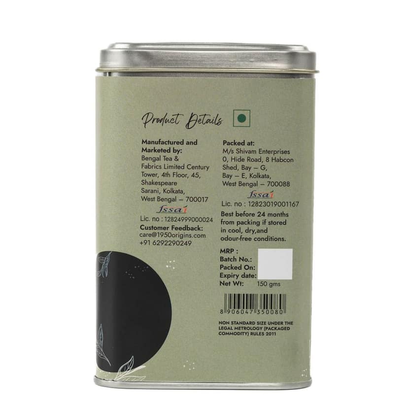1950 Origins Premium Assam & Darjeeling Black Tea Combo Pack of 3 Tin Caddies (3 x 150g) | Symphony, Royal Assam & Regal Harmony | 100% Natural Long Leaf Loose Tea | Rich, Strong & Fresh Flavor view 7